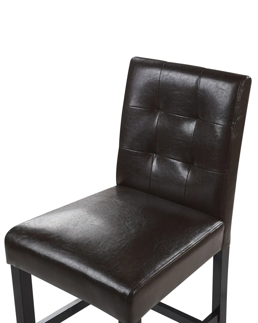 Tuolit<Beliani Baarituoli Keinonahka Ruskea 2 Kpl Madison