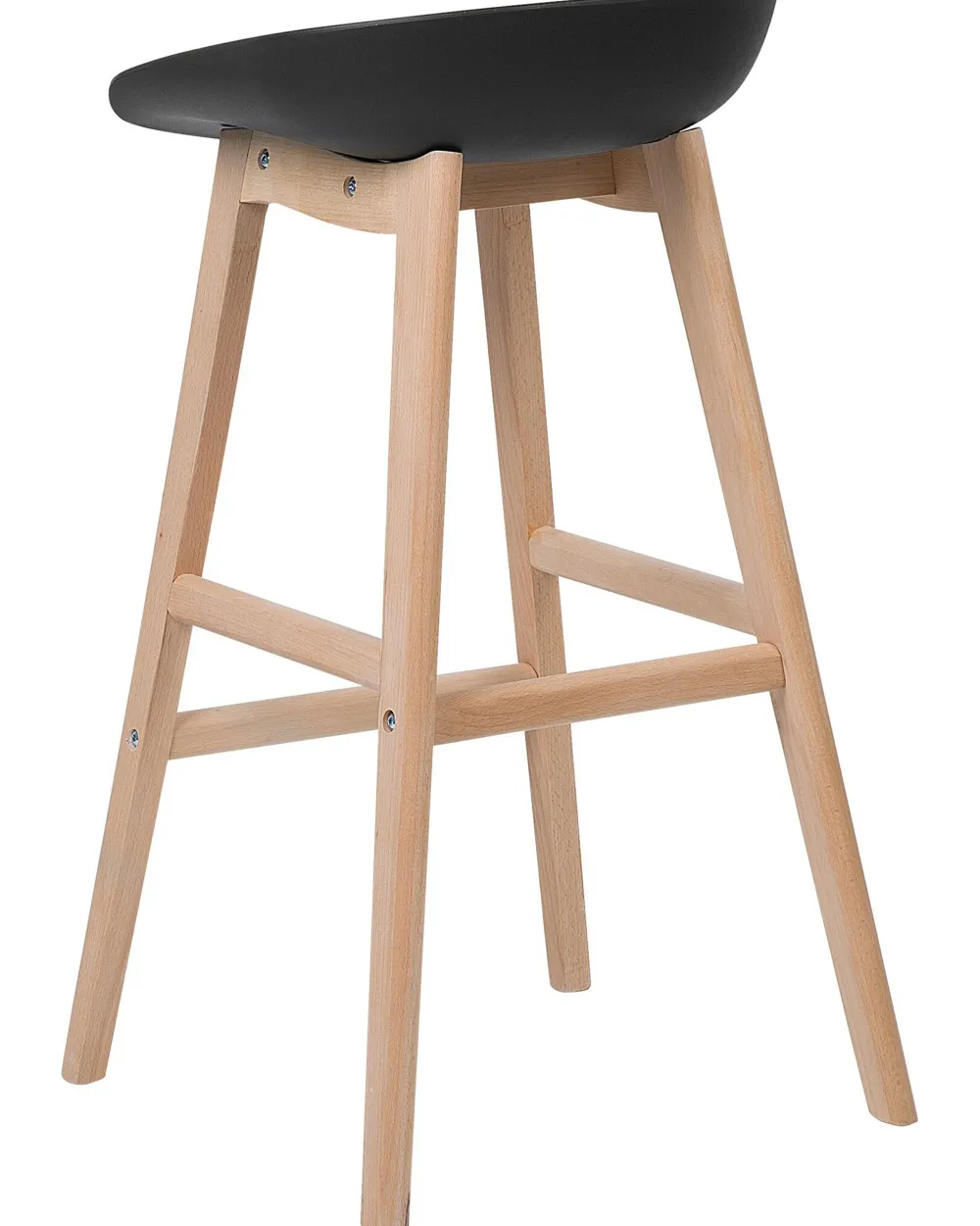 Store Beliani Baarituoli Muovi Musta 2 Kpl Micco