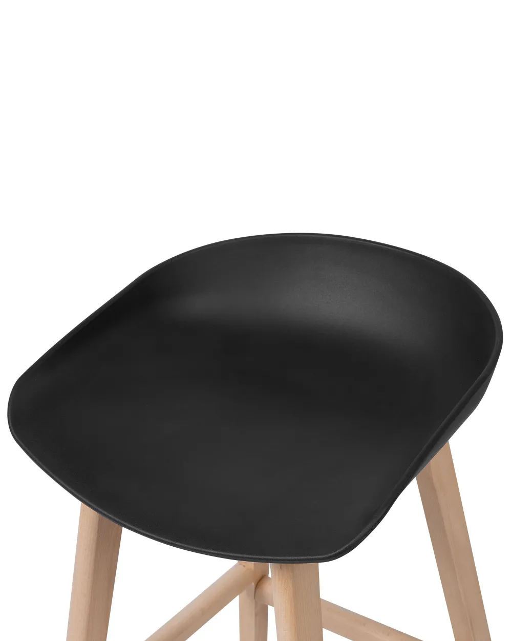 Store Beliani Baarituoli Muovi Musta 2 Kpl Micco