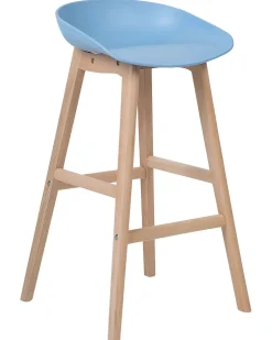 Tuolit<Beliani Baarituoli Muovi Vaaleansininen 2 Kpl Micco