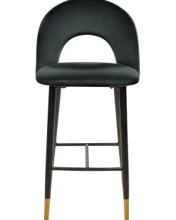 Discount Beliani Baarituoli Sametti Musta 2 Kpl Falton