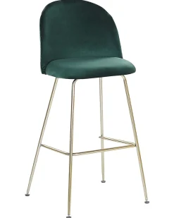 Fashion Beliani Baarituoli Sametti Smaragdinvihrea 2 Kpl Arcola