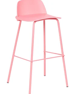 Tuolit<Beliani Baarituoli Vaaleanpunainen 4 Kpl Mora
