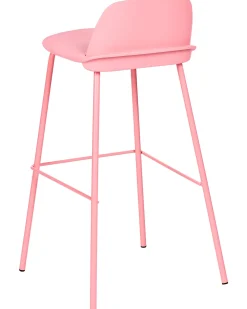 Tuolit<Beliani Baarituoli Vaaleanpunainen 4 Kpl Mora
