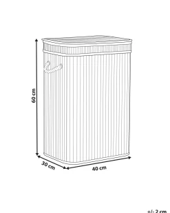 Säilytys<Beliani Bambukori Harmaa 40 X 30 Cm Kalutara