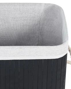 New Beliani Bambukori Musta 40 X 30 Cm Komari