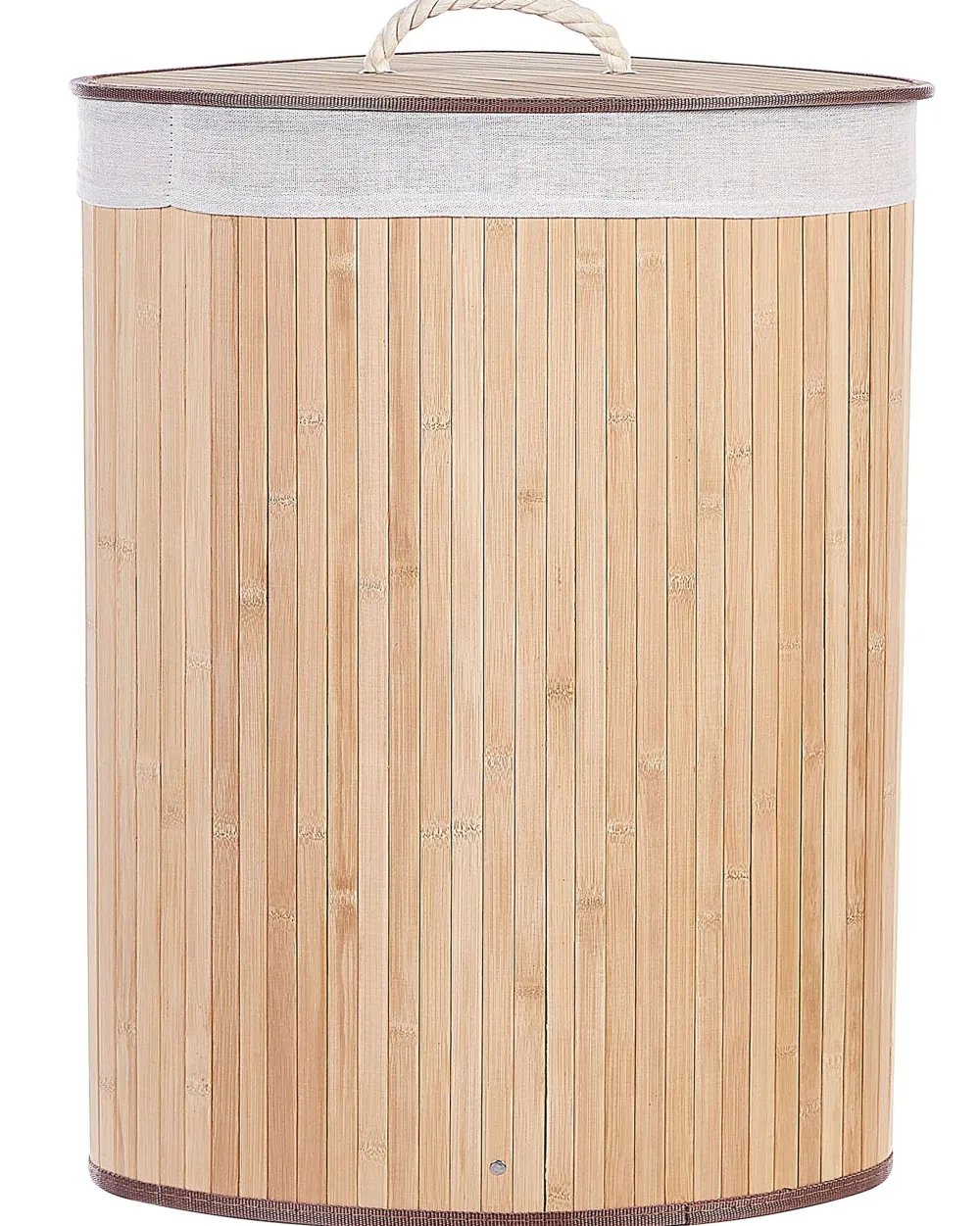 Store Beliani Bambukori Vaalea Puu 60 X 35 Cm Matara