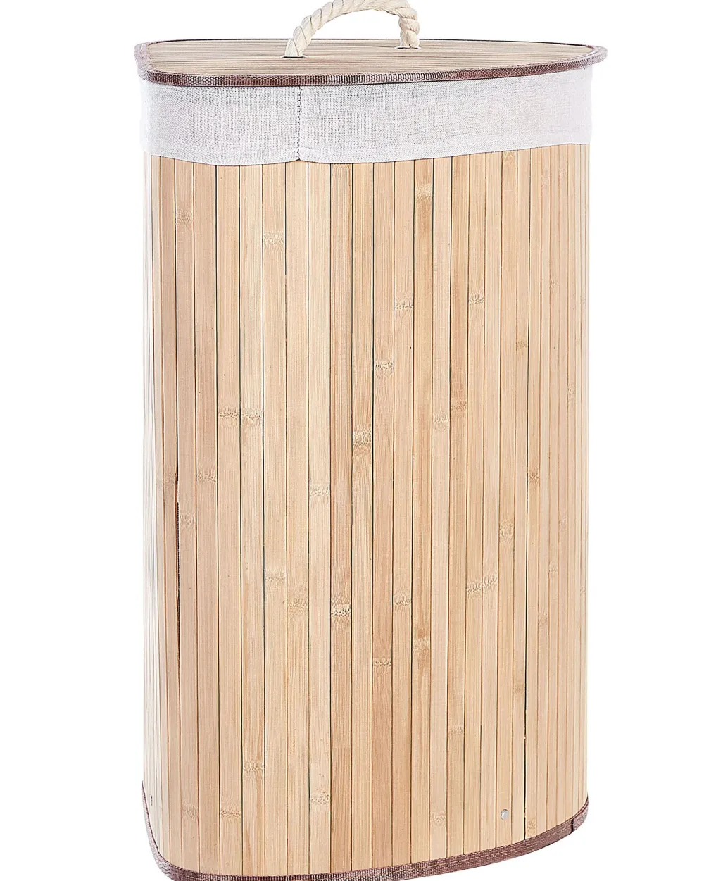 Store Beliani Bambukori Vaalea Puu 60 X 35 Cm Matara