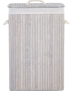 Cheap Beliani Bambukori Vaaleanharmaa 40 X 30 Cm Komari