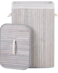 Cheap Beliani Bambukori Vaaleanharmaa 40 X 30 Cm Komari