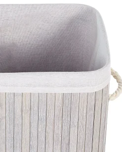 Cheap Beliani Bambukori Vaaleanharmaa 40 X 30 Cm Komari