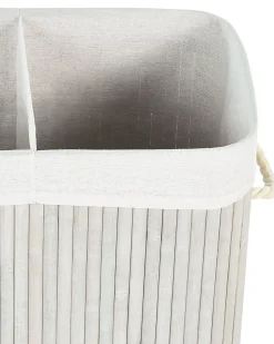 Säilytys<Beliani Bambukori Vaaleanharmaa 50 X 30 Cm Kandy