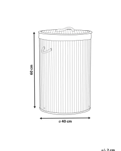 Clearance Beliani Bambukori Valkoinen 40 Cm Sannar
