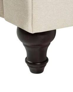 Nojatuolit<Beliani Beige Kangasverhoiltu Nojatuoli Chesterfield