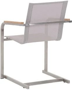 Ulkokalusteet<Beliani Beige Puutarhatuoli Setti 4 Kpl Cosoleto