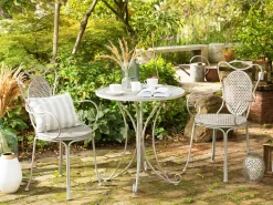 Cheap Beliani Bistropoyta Metalli Harmaa 71 Cm Cilento