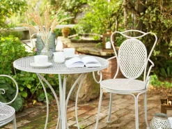 Cheap Beliani Bistropoyta Metalli Harmaa 71 Cm Cilento