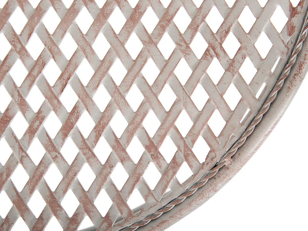 Cheap Beliani Bistropoyta Metalli Harmaa 71 Cm Cilento