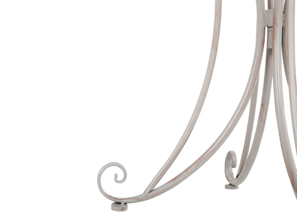 Cheap Beliani Bistropoyta Metalli Harmaa 71 Cm Cilento