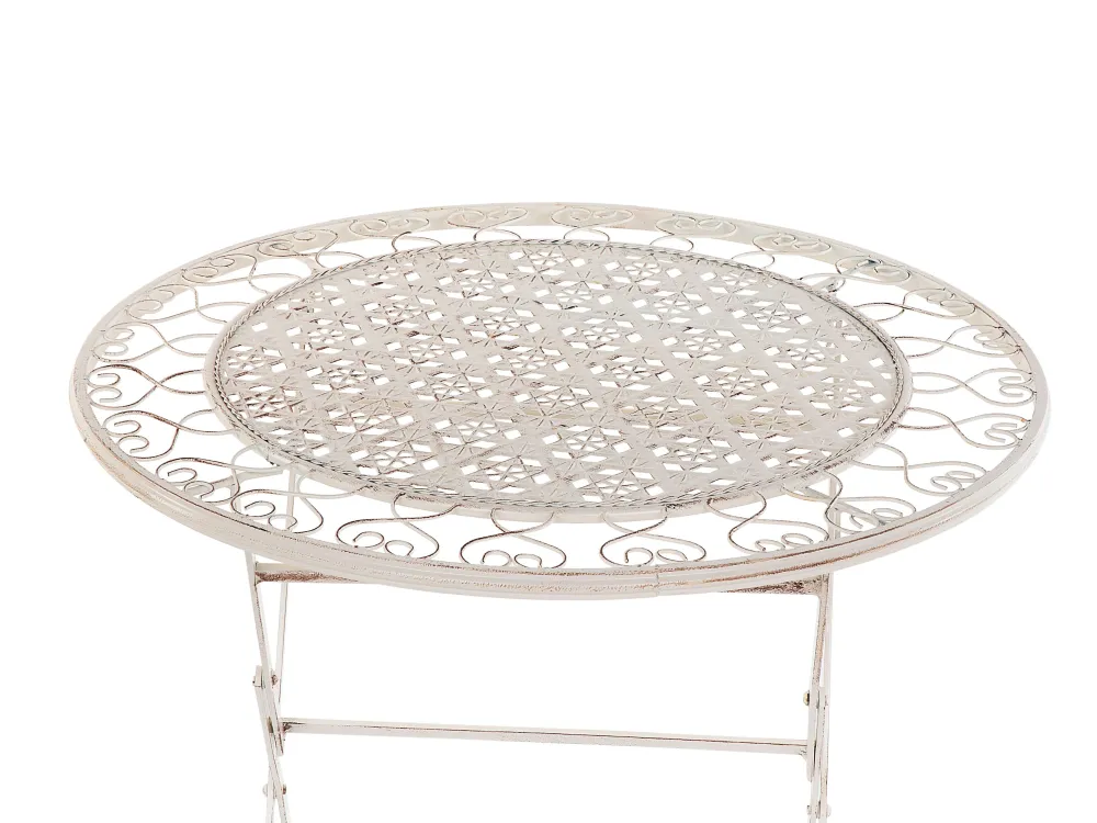 Online Beliani Bistropoytasetti Rauta Beige Trieste