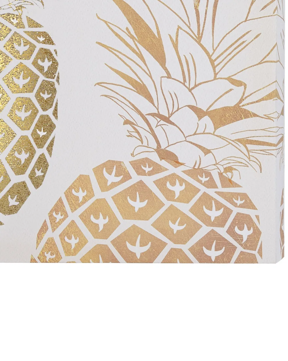 New Beliani Canvas-Taulu Vaaleanpunainen/Kulta 30 X 30 Cm 3 Kpl Apesika