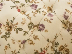 Sohvat<Beliani Divaani Kangas Vasenk. Beige Kukkakuvio Nimes