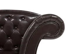 Sohvat<Beliani Divaani Keinonahka Oikeak. Ruskea Lattes