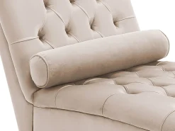 Best Sale Beliani Divaani Sametti Beige Muret