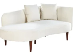 Sohvat<Beliani Divaani Sametti Oikeak. Kermanvalkoinen Chaumont