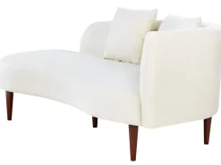 Sohvat<Beliani Divaani Sametti Oikeak. Kermanvalkoinen Chaumont