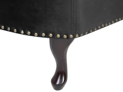 Sohvat<Beliani Divaani Sametti Oikeak. Musta Nimes