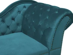 Sohvat<Beliani Divaani Sametti Oikeak. Sinivihrea Nimes