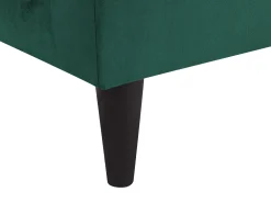 Outlet Beliani Divaani Sametti Oikeak. Smaragdinvihrea Luiro