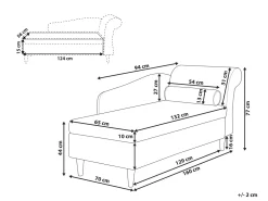 Outlet Beliani Divaani Sametti Oikeak. Smaragdinvihrea Luiro