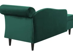 Outlet Beliani Divaani Sametti Oikeak. Smaragdinvihrea Luiro