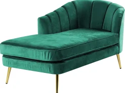 Sohvat<Beliani Divaani Sametti Oikeak. Smaragdinvihrea Allier