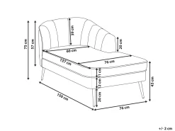 Sohvat<Beliani Divaani Sametti Oikeak. Smaragdinvihrea Allier