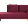 Sohvat<Beliani Divaani Sametti Oikeak. Tummanpunainen Miramas