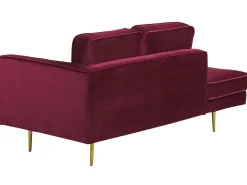 Sohvat<Beliani Divaani Sametti Oikeak. Tummanpunainen Miramas