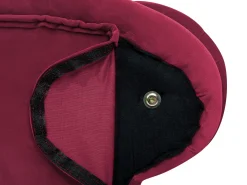 Store Beliani Divaani Sametti Oikeak. Tummanpunainen Nimes