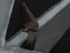 Sohvat<Beliani Divaani Sametti Oikeak. Vaaleanharmaa Luiro