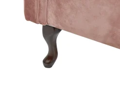 Sohvat<Beliani Divaani Sametti Oikeak. Vaaleanpunainen Lattes