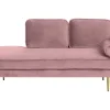 Sohvat<Beliani Divaani Sametti Oikeak. Vaaleanpunainen Miramas