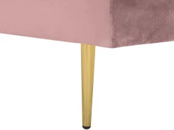 Sohvat<Beliani Divaani Sametti Oikeak. Vaaleanpunainen Miramas