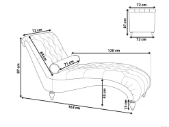 New Beliani Divaani Sametti Tummanvihrea Muret
