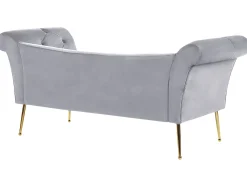 Best Beliani Divaani Sametti Vaaleanharmaa Nantilly