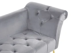 Best Beliani Divaani Sametti Vaaleanharmaa Nantilly