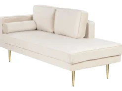 Sohvat<Beliani Divaani Sametti Vasenk. Beige Miramas