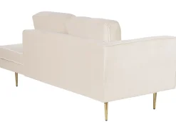 Sohvat<Beliani Divaani Sametti Vasenk. Beige Miramas