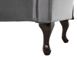 Best Sale Beliani Divaani Sametti Vasenk. Harmaa Lattes